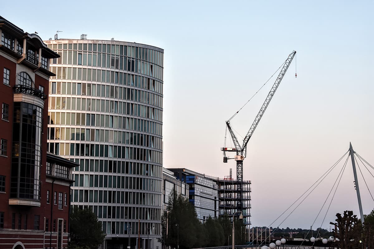 office building under construction