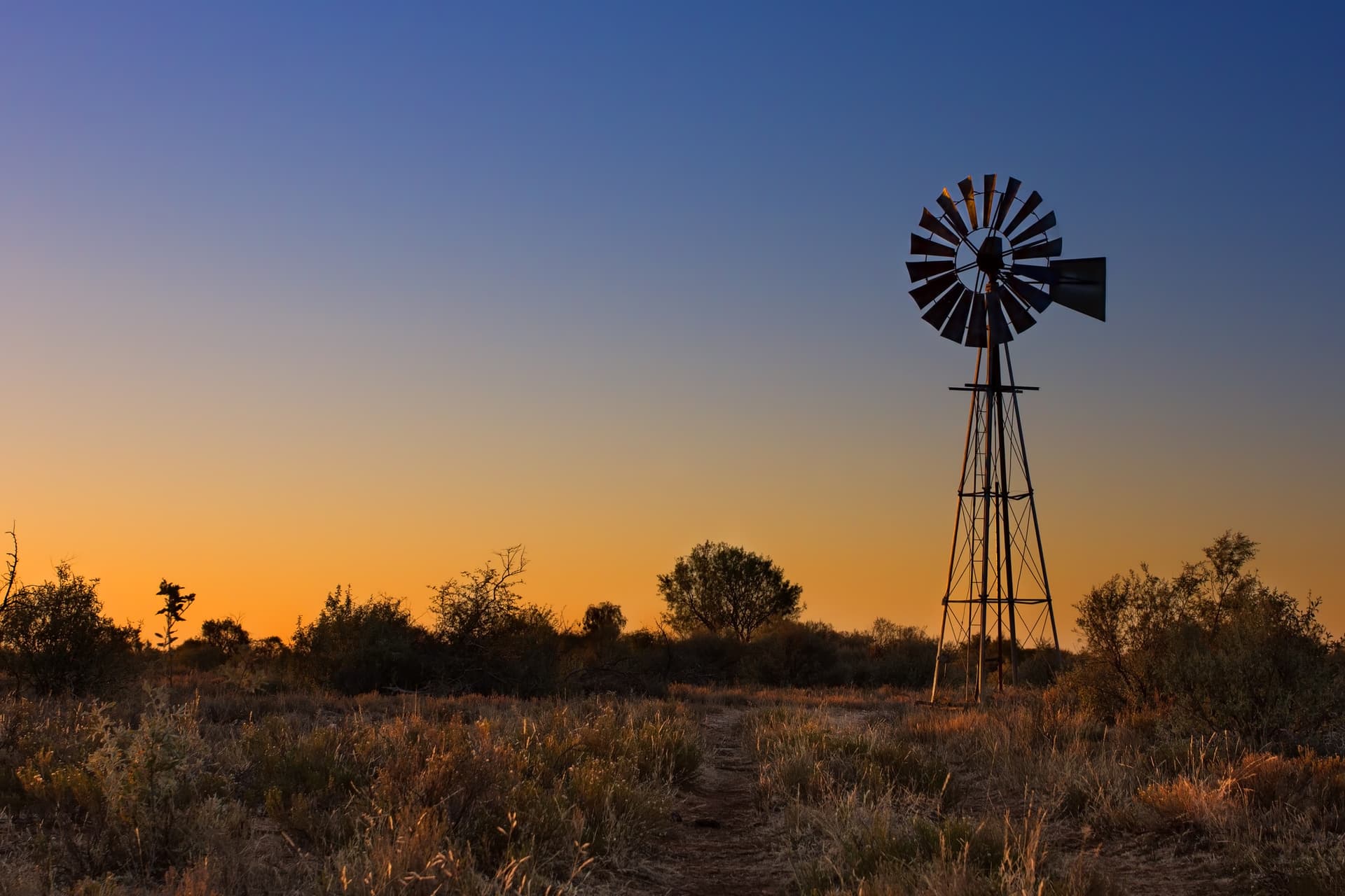 Australia, farm, windmill