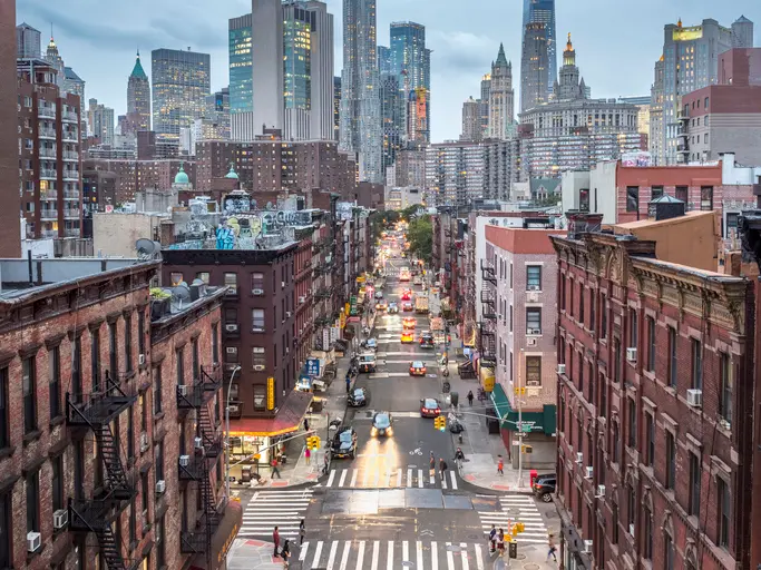 New York Manhatten street.