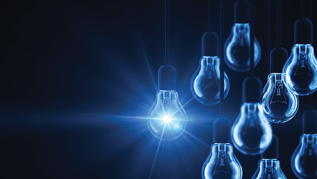 Light bulb idea inspiration