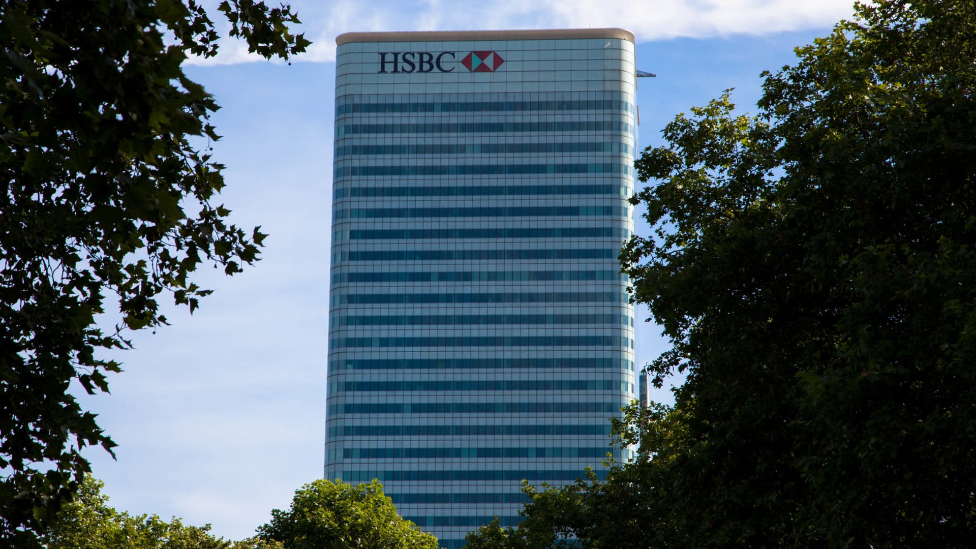 Image of an HSBC building.