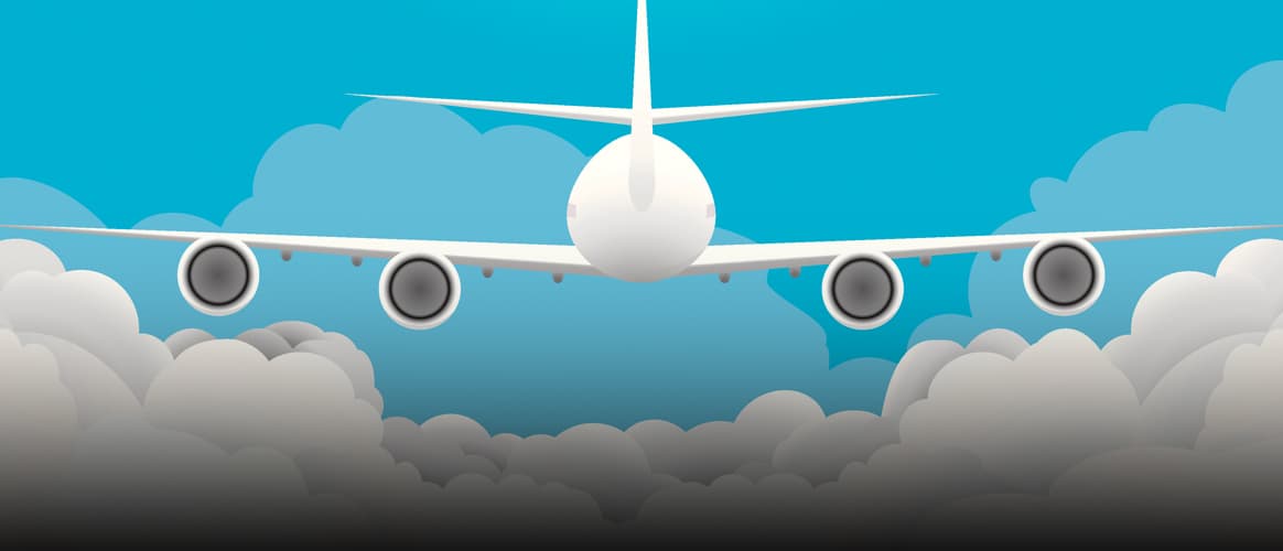 airplane flying