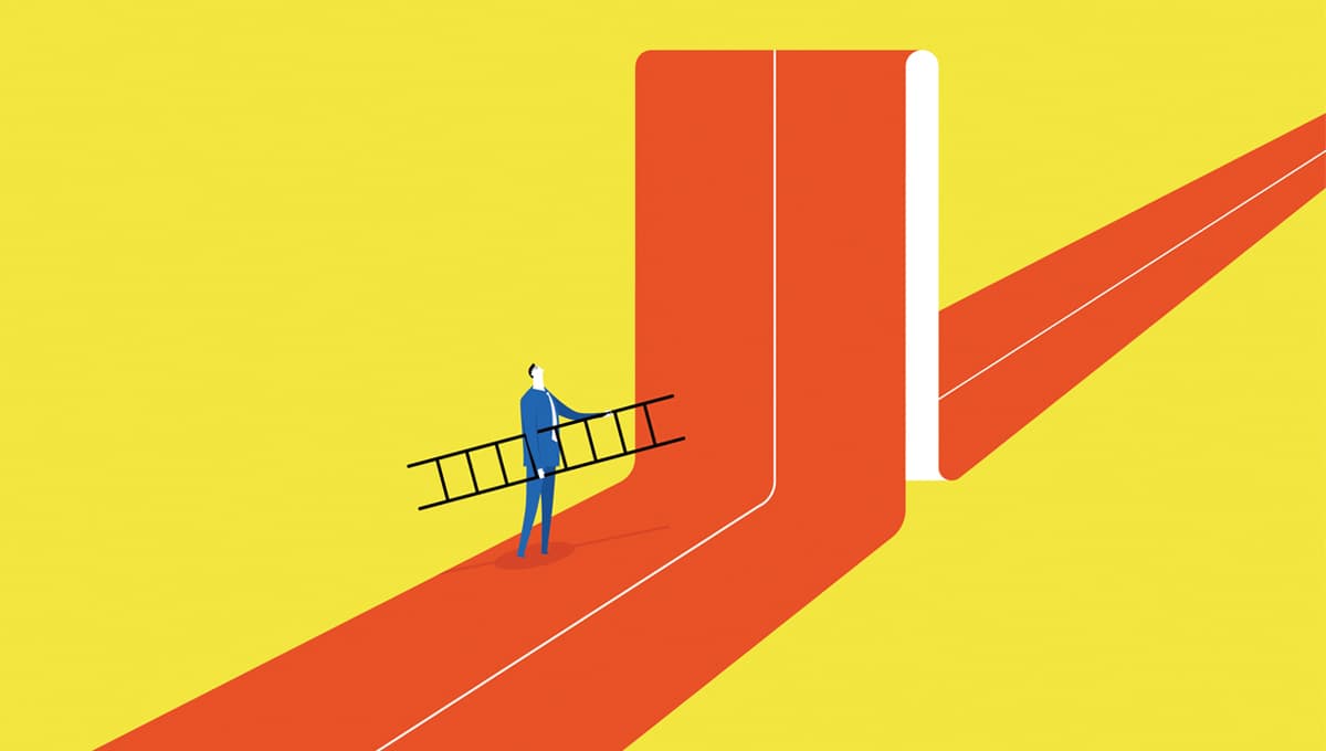 man ladder wall