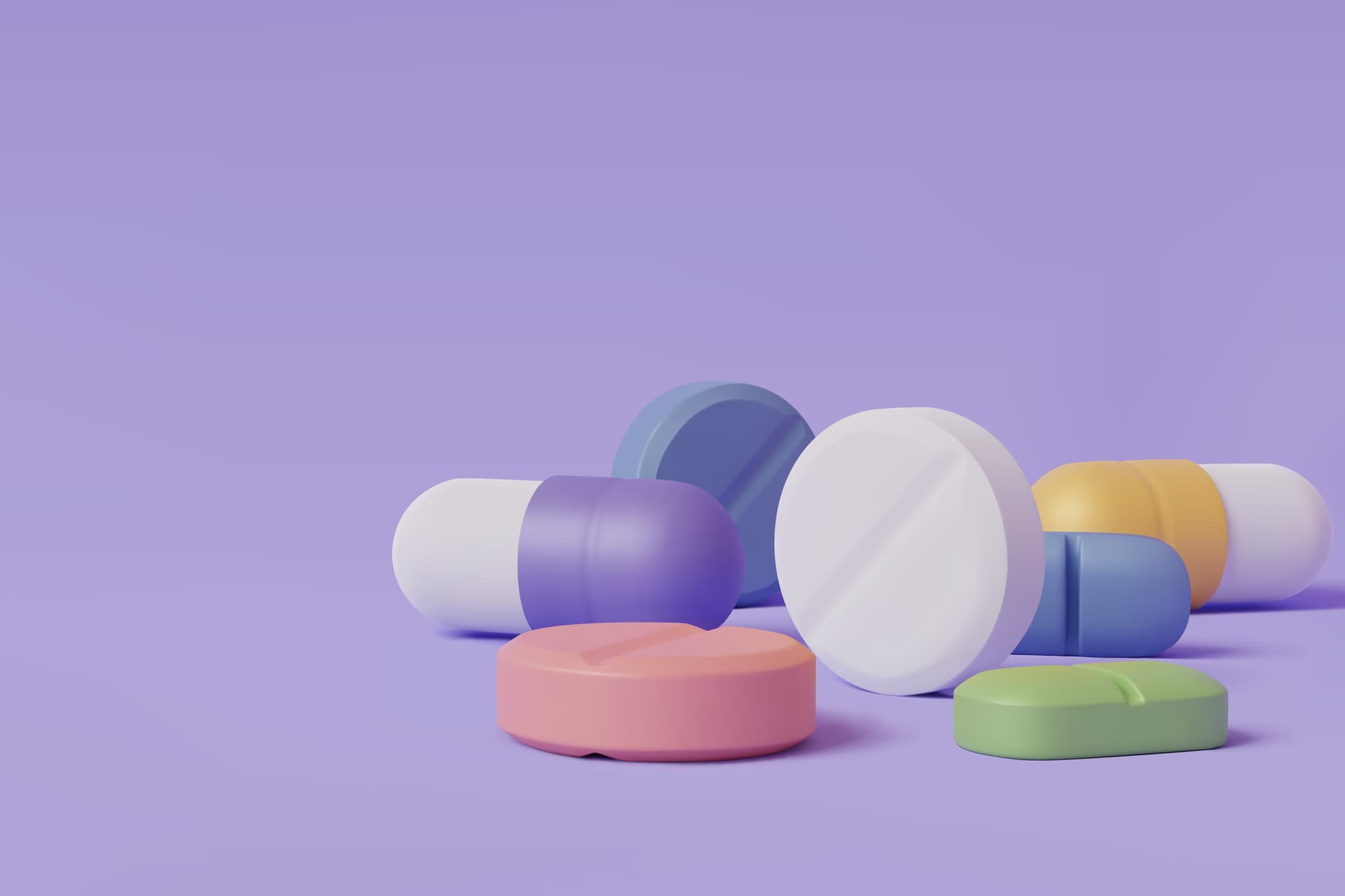 Vector illustration of medical pills