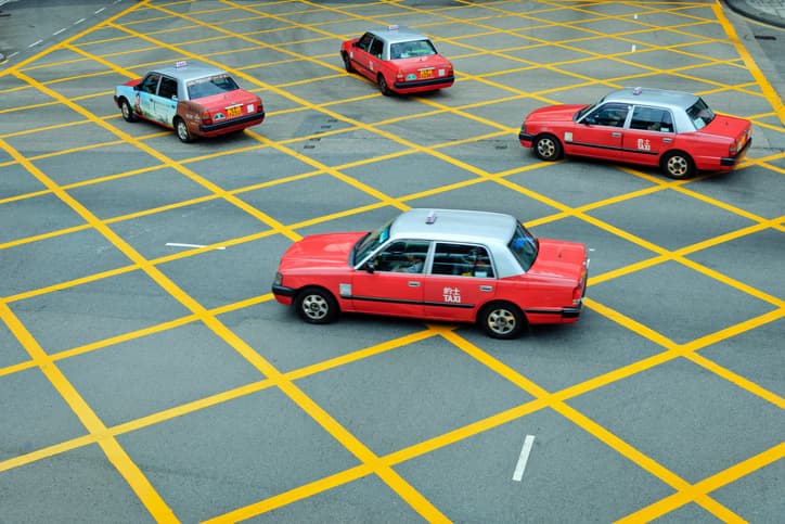 Taxis in Hong Kong