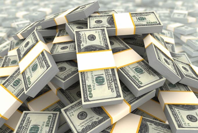 bundles of US dollar bills