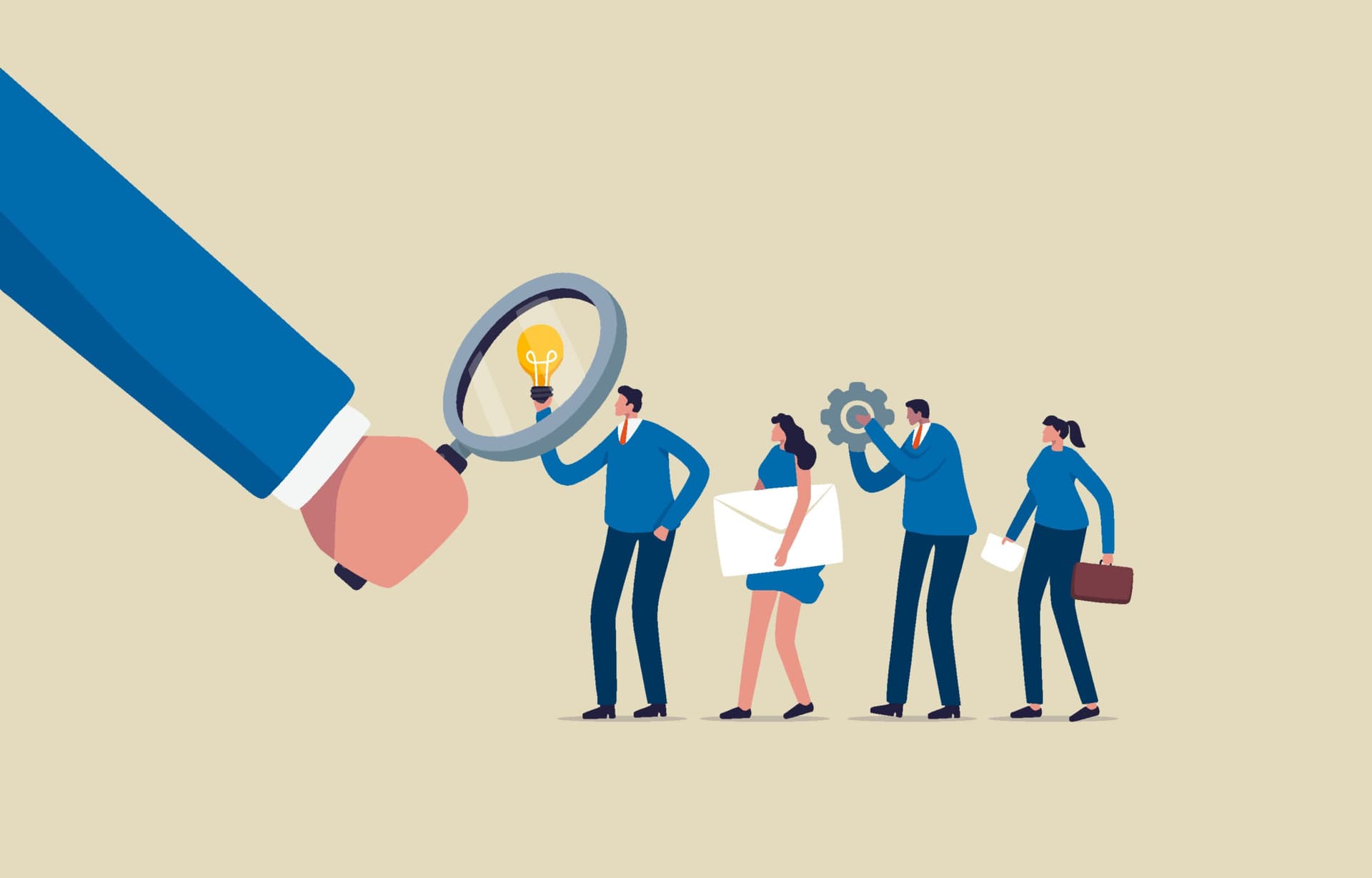 https://www.gettyimages.co.uk/detail/illustration/find-the-right-candidates-human-resources-hr-royalty-free-illustration/1447627766?phrase=magnifying+glass+on+a+company+board