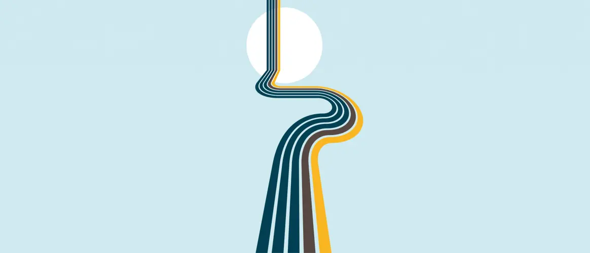 Abstract road illustration