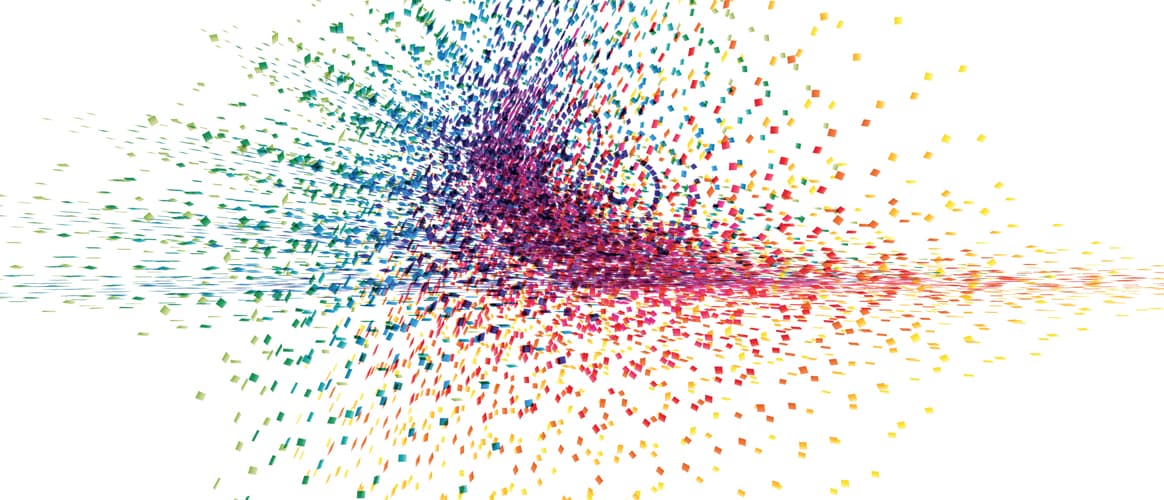 Colour splatter