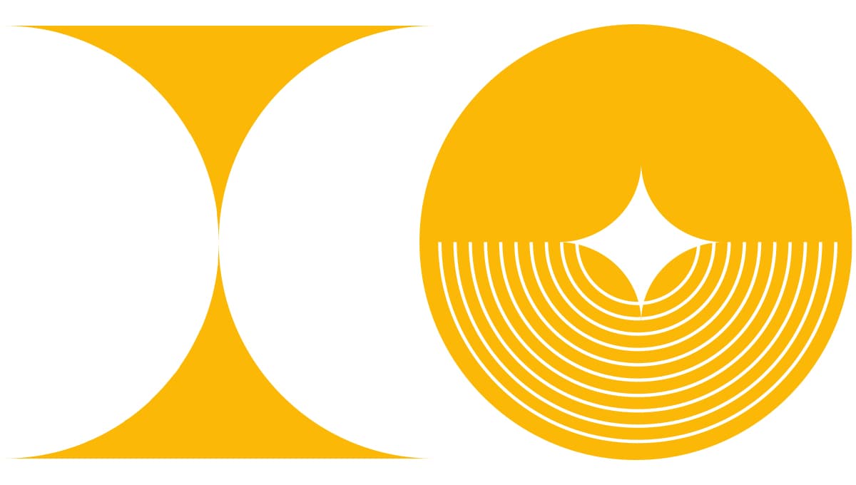 Abstract image circle yellow
