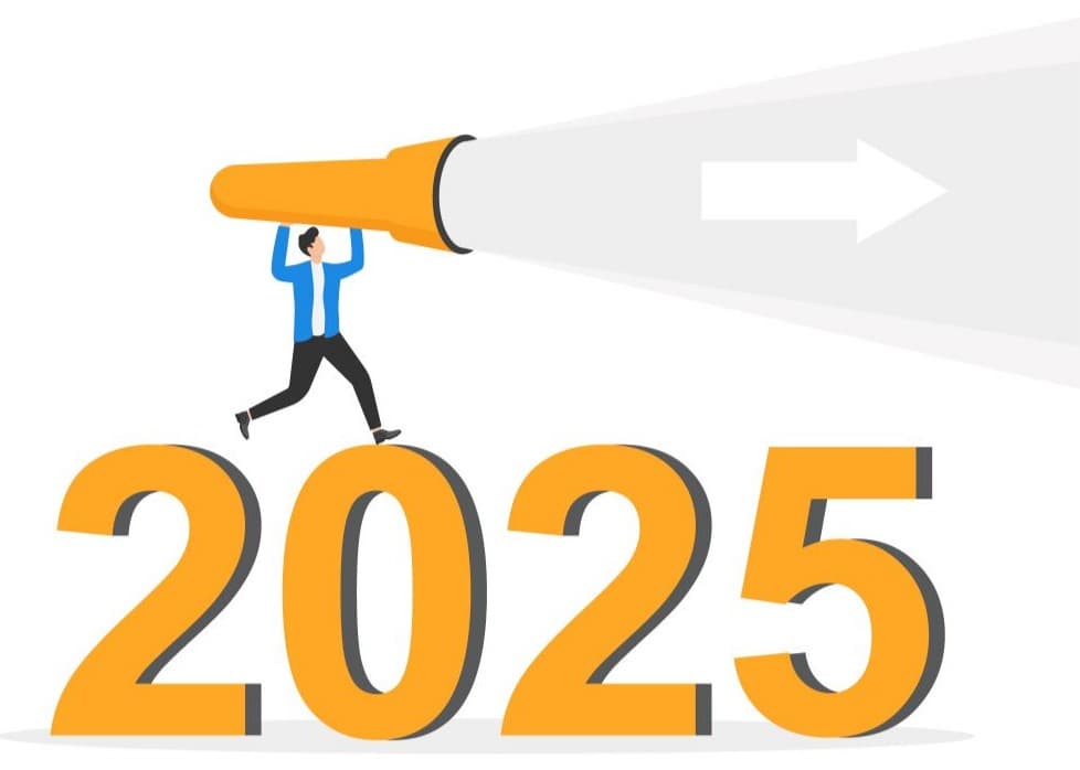 Photo illustrating concept of outlook for 2025.