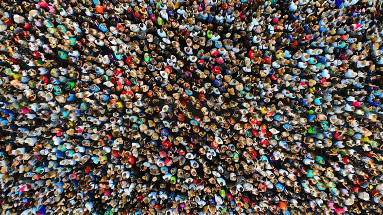 Image of a big crowd.