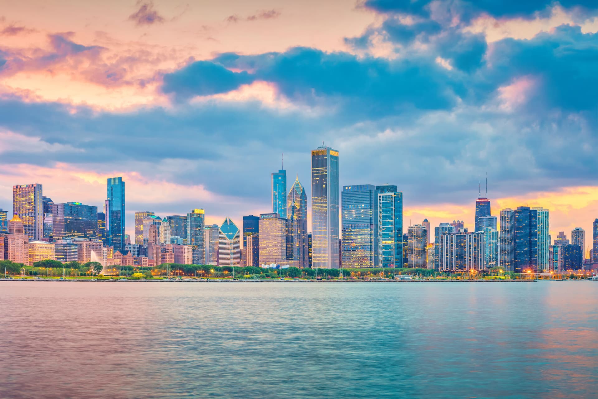 Photo of Chicago's skyline.