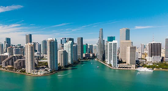 Cityscape of Miami, USA