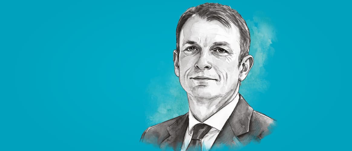 A illustration of Wealth Club CEO and Founder Alex Davies