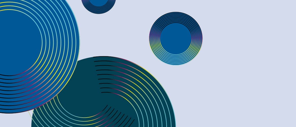 An illustration of overlapping circles