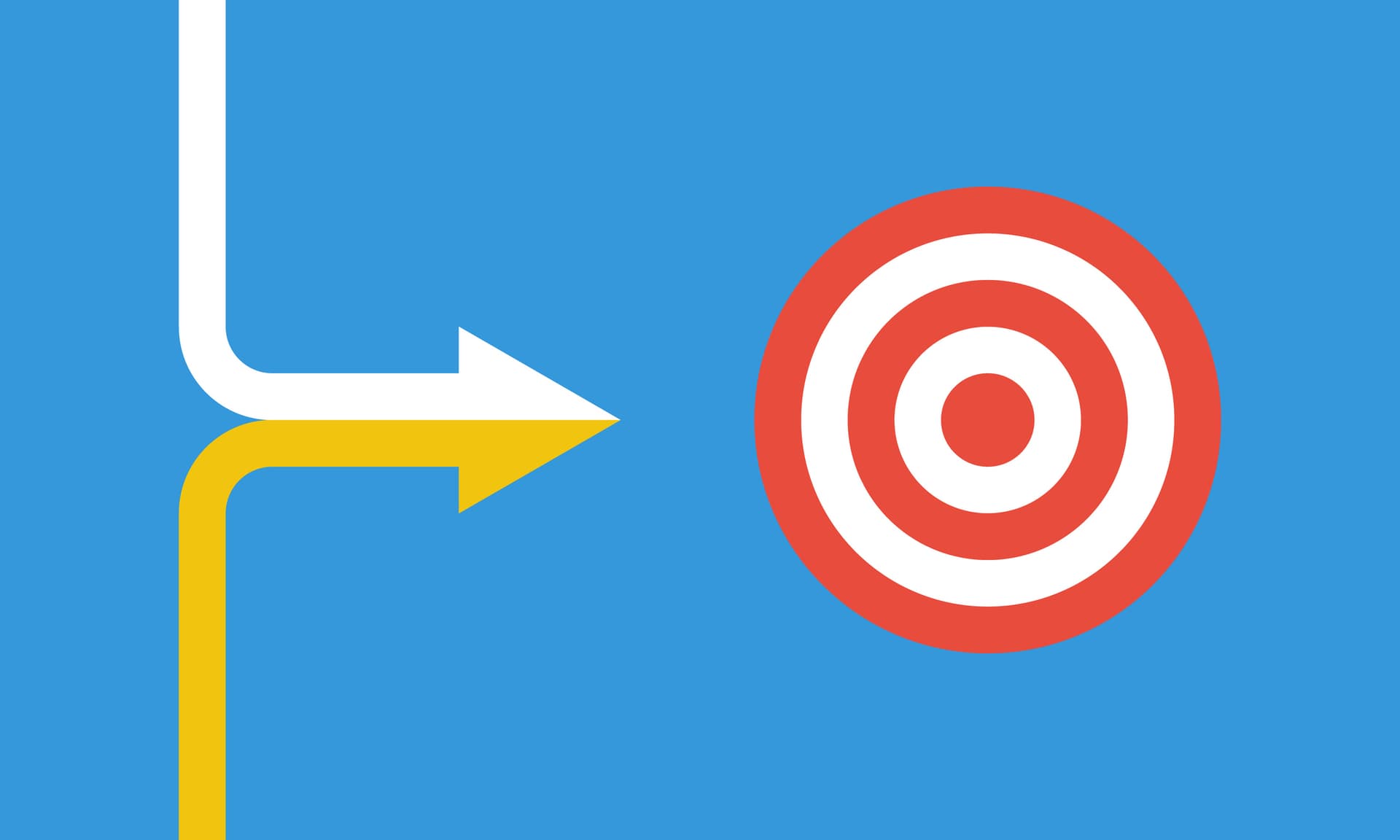 double impact for common goal, flat vector infographics